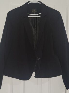 Worthington Black Women's Single-Button Notch Lapel Blazer
